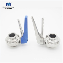 Sanitary Stainless Steel SS 304/ 316L TC Tri-Clamp Butterfly Valve With Multi-Position Handle